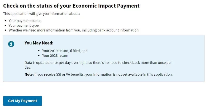 Where is My Stimulus Payment