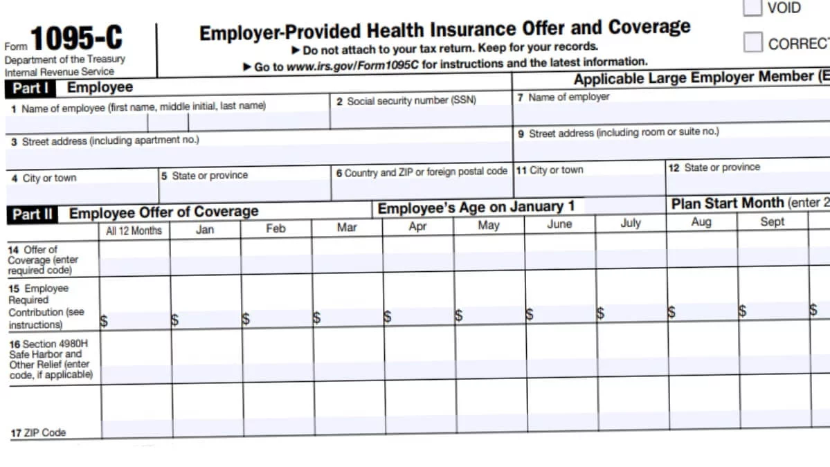 1095C Form 2023 2024 IRS Forms