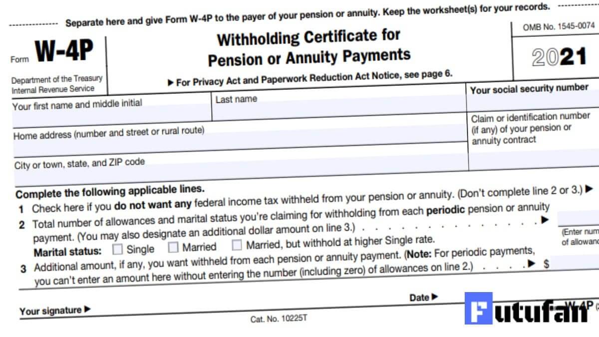 2023 Irs Form W4p Printable Forms Free Online