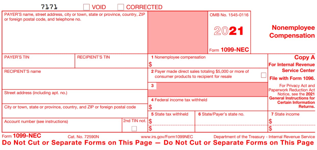 2021-form-irs-1099-nec-fill-online-printable-fillable-blank-pdffiller