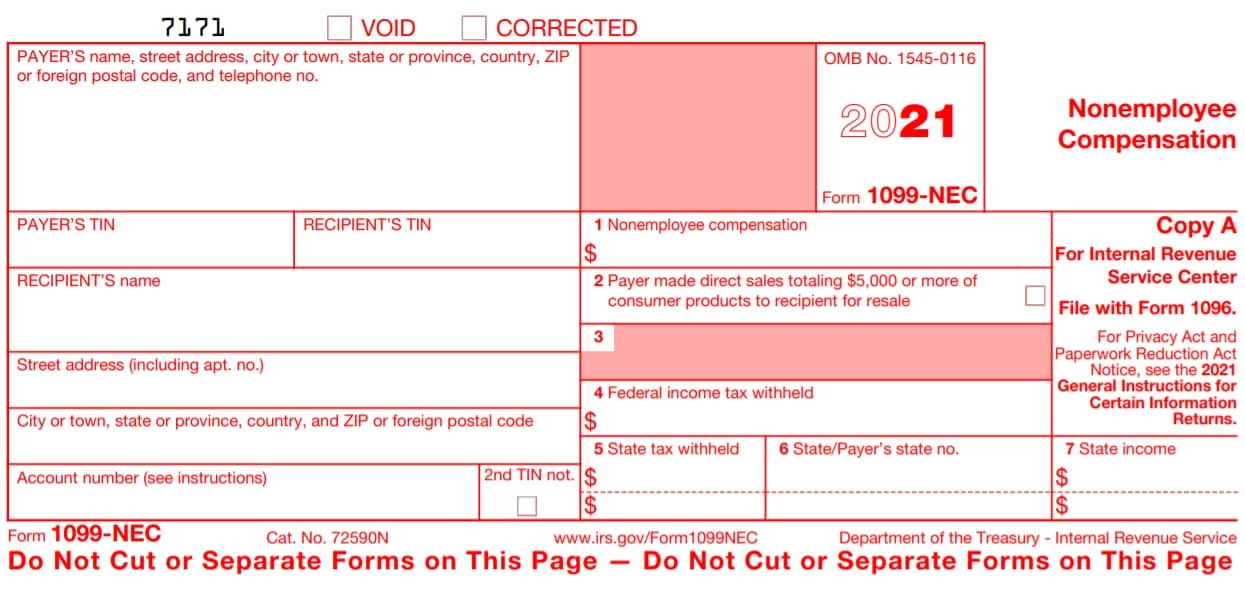 2021-form-irs-1099-nec-fill-online-printable-fillable-blank-pdffiller