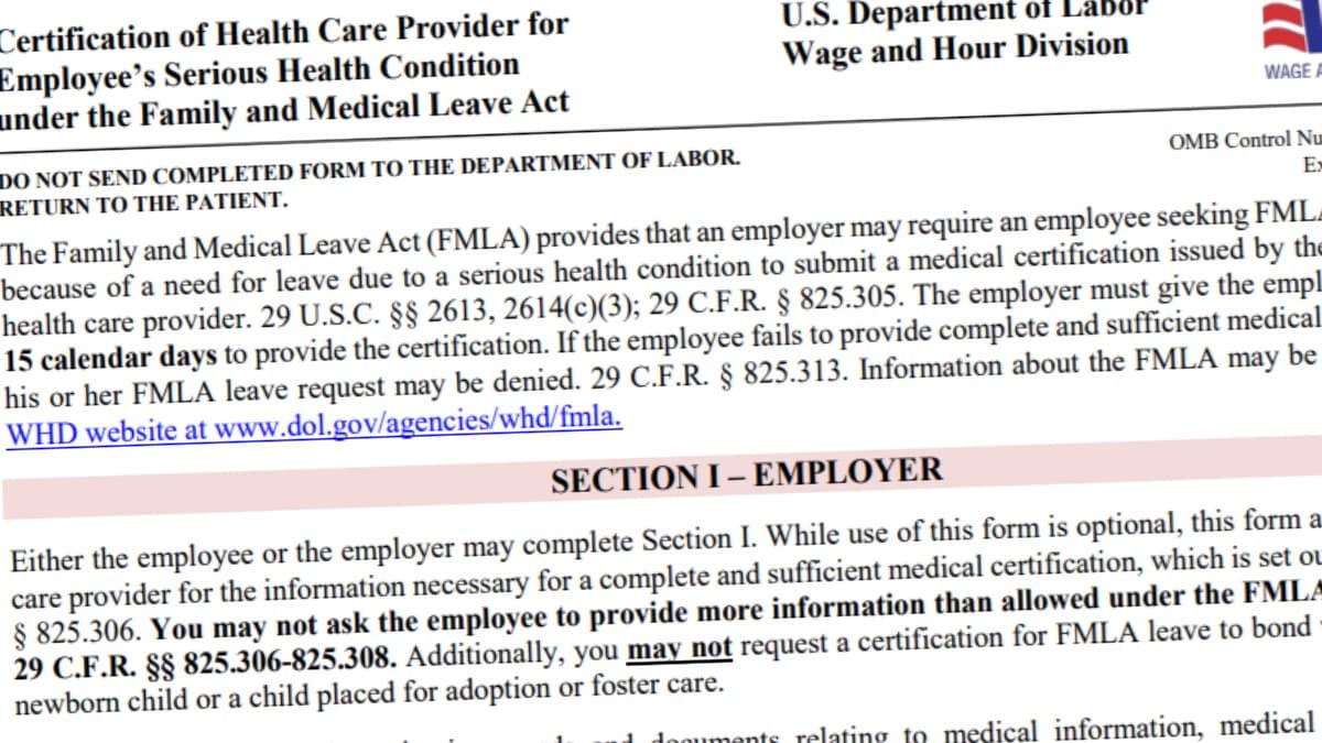 FMLA Forms 2023 2024