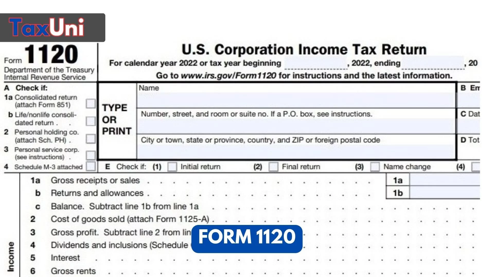 Form 1120 2023 2024