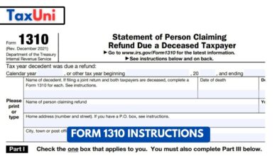 Form 1310 Instructions