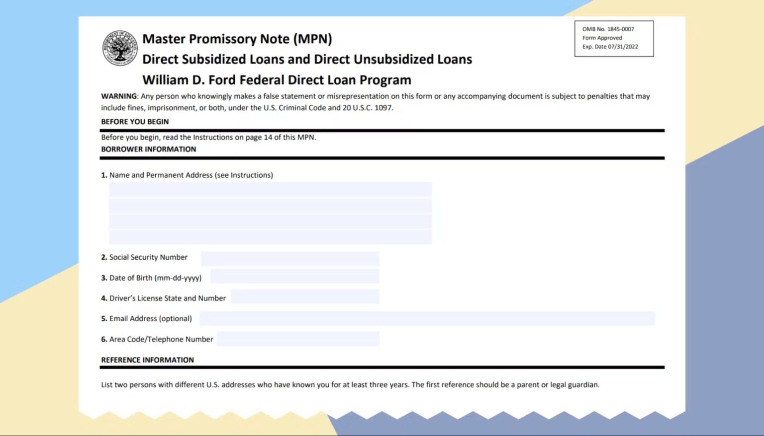 Promissory Note Program What is a Master Promissory Note?