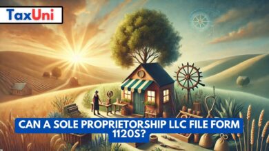 Can a Sole Proprietorship LLC File Form 1120S