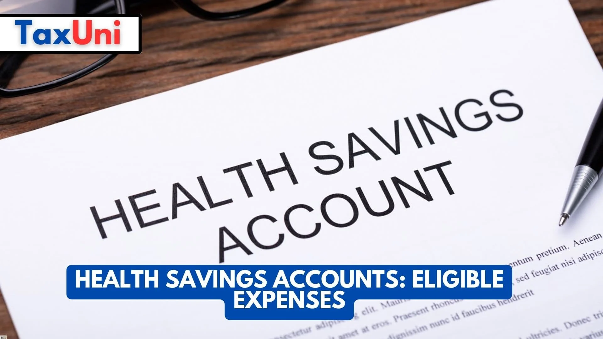 Health Savings Accounts Eligible Expenses