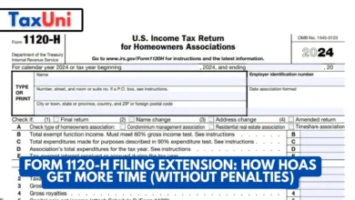 Form 1120-H Filing Extension: How HOAs Get More Time (Without Penalties) 12 Form 1120-H Filing Extension How HOAs Get More Time (Without Penalties)